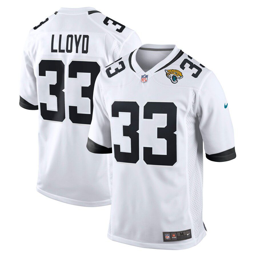 Men Jacksonville Jaguars #33 Devin Lloyd Nike White Away Game Player NFL Jersey->jacksonville jaguars->NFL Jersey